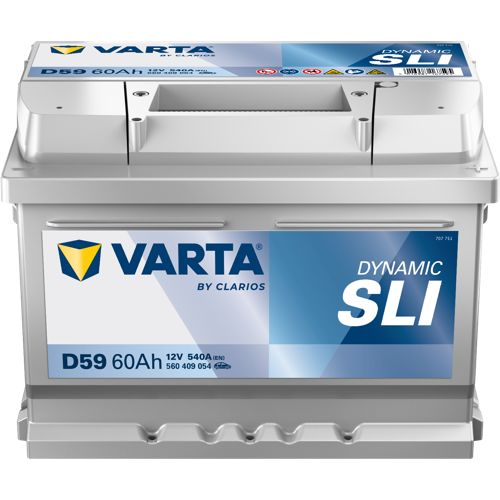 Varta D59 Car Battery Type 075 (560409054)  